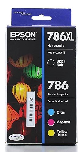 Epson Durabrite Ultra 786xl High Yield Black and 786 Standard Color C/m/y Ink Cartridges - T786xl-bcs