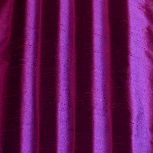 44" Wide - Iridescent Purple Dupioni Silk, 100% Silk Fabric, By The Yard