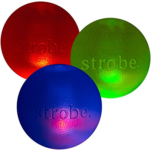Outward Hound by Planet Dog Strobe Light Up LED Ball Dog Toy