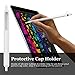 Kutop Compatible with Apple Pencil Case Accessories, Soft Silicone Pocket Sleeve + Cap Holder iPad Pro 9.7/10.5 Pen Stylus 2-Pieces, White