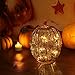 denlix Mercury Glass Pumpkin Lights with Timer for Fall, 7.7