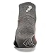 Feetures! Men's Elite Merino+ Cushion Quarter, Gray + Lava, medium