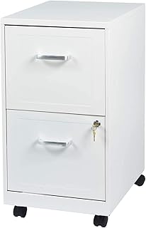 Amazon Com Lorell 16873 2 Drawer Mobile File Cabinet 18 Inch Depth Gray Home Kitchen
