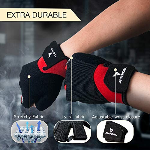 Atercel Workout Gloves for Men and Women, Exercise Gloves for Weight