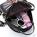 MaxxCloud Teens Cute Cat Mini Backpack Purse Velvet Casual Daypack Small Bag for Women (Black)