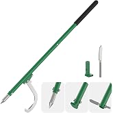 HOTYELL 60 in Steel Cant Hook, 3-in-1 Logging Tool, Log Peavey &amp; Pickaroon | High Carbon Steel, Seamless 3-Function Switch, Enhanced Grip, Log Roller Lifter Hookaroon, Log Dragging &amp; Stacking