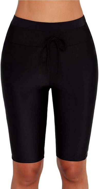 women's long skinny shorts