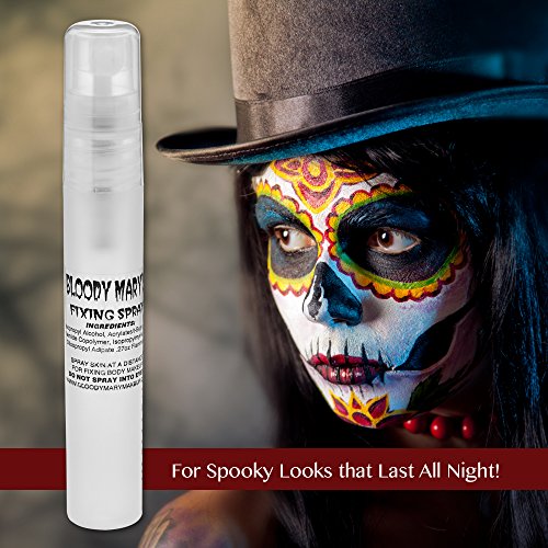 Bloody Mary Makeup Setting Spray – Long Lasting Fixing Sealer for Face and Costume Make Up, Foundation, Mascara, Lipstick – Prevents Cracking and Running from Sweat, Tears and Moisture - 8ml - Thumbnail 3