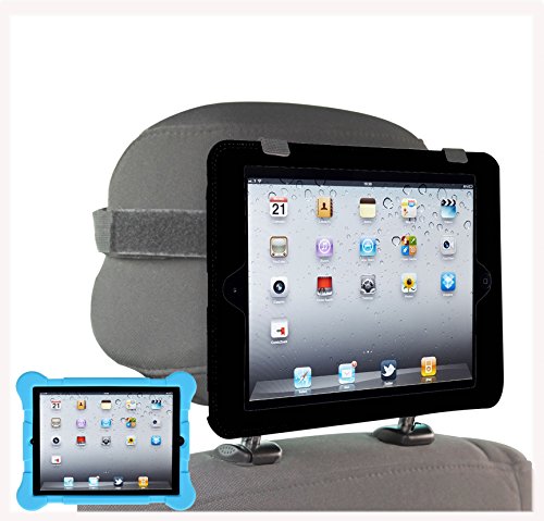 iPad-Car-Headrest-Mount-Holder-Fits-Apple-iPad-2-3--4-Models-Including-a-silicone-protective-case-Black