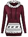MOOSUNGEEK Lightweight Pullover,2019 Fashion Relaxed Fit Hoodies Wine XL