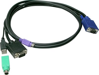 LevelOne KVM Cable 1.8m for KVM-3208 KVM-3216 KVM Switch Connector