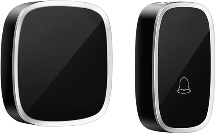 Ausein Wireless Doorbell Waterproof Door Bell Wall Plug In Cordless Chime 300m 1000ft Range 36 Melodies To Choose 4 Level Volume Black