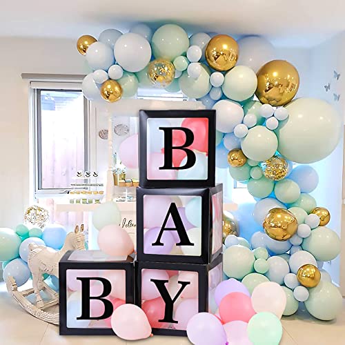 Baby Shower Boxes with Fairy Lights, Pcs Transparent Balloon