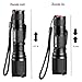 Tactical LED Flashlight, SKYROKU T6 Ultra Super Bright 5 Mode Tactical Flashlight for Hiking, Camping and Riding (T6 1PACK With Hook)