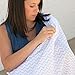 Ziggy Baby Muslin Baby Swaddle Blankets - 3 Pack - Gender Neutral for Boys and Girls - Chevron, Arrow, Cross, Grey/White (47x47)