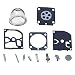 Hipa RB-100 Carburetor Rebuild Kit with Primer Bulb for STIHL HS45 FS55 FS38 BG45 MM55 & Mini Tiller 4137 EMU Trimmer primary