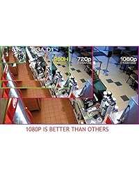 CIB True 1080P HD 16 CH sistema de grabación y visualización DVR, salida HDMI de hasta 4 K, incluye disco duro de 2 TB, visualización de red, para HD-TVI HD-AHD cámara, todos 480TLV a 960H CCTV cámara, además de 8 CH 4 MP de entrada de cámara IP