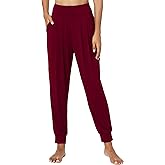 GYS Women Pajama Pants Bamboo Viscose High-Waist Soft Sleep Bottoms with Pockets