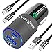 Meagoes Rapid Car Charger for Samsung Note 9/8, Galaxy S9 Plus/S9/S8 +/S8, HTC U12+/U11, LG G7/V35 ThinQ, Moto Z3/Z2 Play, Google 3XL/2XL, Power Delivery & Quick Charge 3.0 Enabled, with Type C Cord