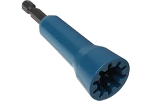 XSCQ Electrical Wire Twister Tool for Drill, Wire Nut Twiter for Drill,Fast Wire Twisting Tool,Ideal Wire Nut Twister Tool,Connector Driver With 1/4" Chuck,Enhanced Wiring Efficiency (Plastic 1Pcs Blue)
