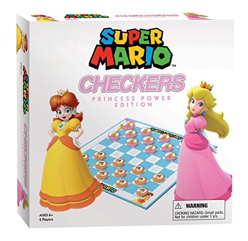 USAopoly Super Mario Bros. - Princess Power Up Edition Checkers