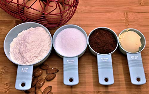BARCHASB Stylish Measuring Cups and Spoons Set 10 Pieces Stackable Dishwasher Safe Heavy Duty for Cooking & Baking Suitable for Dry & Liquid ingredients