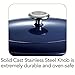 Tramontina Bestow Enameled Cast Iron Oval Dutch Oven Pot with Lid, Large 7-quart, Blue