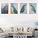 TISOSO Elegant Proud Peacock Tin Sign Art Oil Painting Wall Decor Garage Diner Cafe Vintage Metal Bar Signs for Home Living Room Bedroom Bathroom Office 2pcs-8x12inch