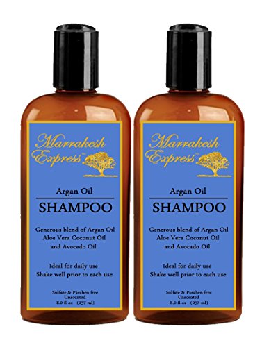 NEW! Marrakesh Express Argan Oil Shampoo - Unscented, 8 oz. ea. (237 ml) 2-Pack!