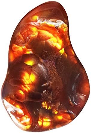 AAAA++++ Quality Natural Mexican Fire Agate Cabochon, Size 27x18x8 MM, Stone For Pendant, Best Price AG-9766