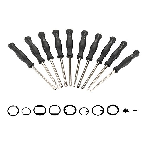 Savior 10pcs Carburetor Adjustment Tool Carb Screwdriver Kit For Poulan Echo Husqvarna Carftsman Homelite Zama Common 2 Cycle Small Carb Engine