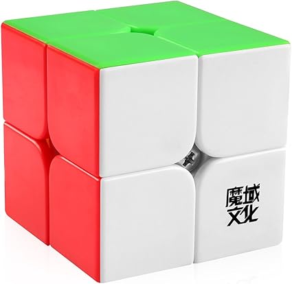 D-FantiX Moyu Lingpo 2x2 Speed Cube Stickerless Puzzle (50 mm)