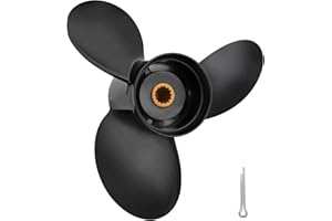 JSPROP OEM Upgrade Aluminum Boat Propeller Fit BRP Johnson Evinrude OMC Stern Drive 15-35 HP 14 Spline Tooth RH