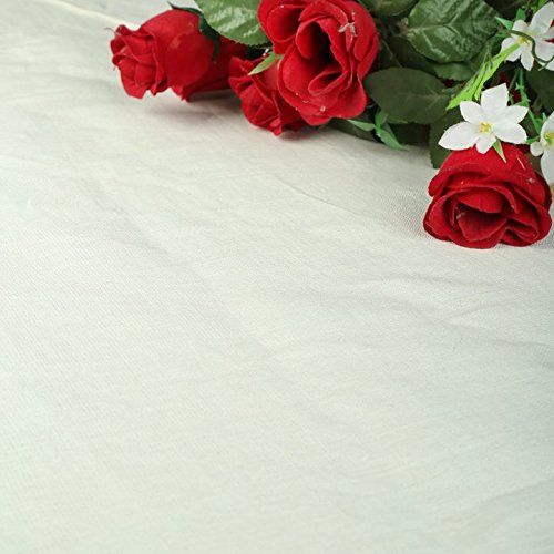 RAJRANG Solid Ivory Table Runner - Natural Cotton Linen Fabric for Party Supplies Home Living Room Decorative Accessories for Dinning Table 16 X 72 Inches