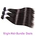 AMZTMY Brazilian Straight Hair 3 Bundles with Closure 100% Unprocessed Virgin Human Hair Bundles with 4×4 Lace Closure Remy Hair Weave Extensions Natural Color (16 18 20+14 Closure)