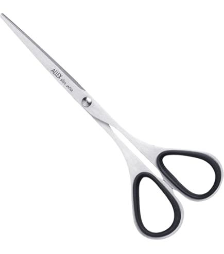 ALLEX Black Scissors for Office, Japanese Stainless Steel, Made in
