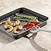 Calphalon Contemporary Hard-Anodized Aluminum Nonstick Cookware, Square Grill Pan, 11-inch, Black