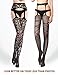 VERO MONTE 3 Styles Thigh High Stockings Fishnet Pantyhose for Women Garter Belt