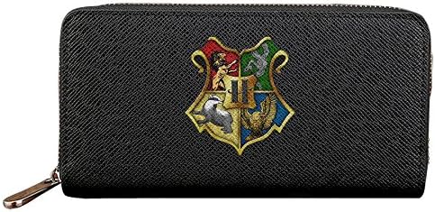 Mbog Harry Potter Hogwarts Crest Clutch Leather Long Wallet Card Holder Purse