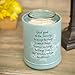 Serenity Prayer Teal White Floral Design Stoneware Electric Large Jar Candle Warmer