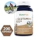 NusaPure L-Glutamine 1000 mg 200 Capsules (Vegetarian, Natural, Non-GMO, Gluten Free)