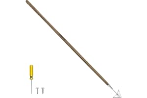 Haliaeetus Triangle Hoe, 60'' Scuffle Hoe for Keeping Your Back from Tiring Out, Weeding Just in Push-Pull Motion, Rogue Hoe with Triangle Head for Quickly Clear Out a lot of Weeds from All Direction
