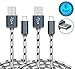 Flebi 6 Feet / 2 Meter USB Type C Nylon Braided Cable for Apple New Macbook, ChromeBook Pixel and More ( 2 Pack )