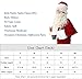 Obosoyo Santa Suit for Men, Men's Deluxe Santa Suit Accessories 11pc. Christmas Ultra Velvet Adult Santa Claus Costume