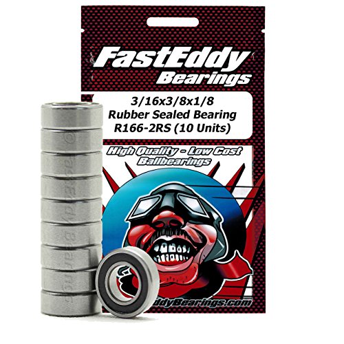 3/16x5/16x1/8 Rubber Sealed Bearing R156-2RS (10 Units)