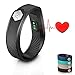 Fitness Tracker ID115 Heart Rate Monitor TopBest Sedentary Call Reminding Remote Self-Timer Sleep QualityCalorie Counter Pedometer Wristband with Touch Screen Smart Bracelet For Android iOS Phone