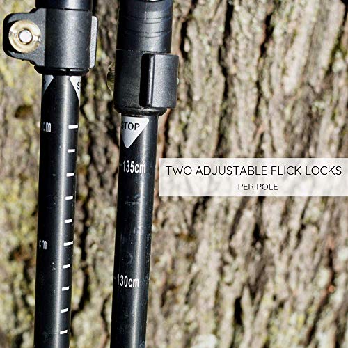 Fulcrums-Trekking-Poles-Perfect-for-Hiking-Trekking-Walking-Skiing-Snowshoeing-Setting-up-Tarps-Ultralight-Tents-Lightweight-Aluminium-Shaft-Cork-Grip-Adjustable-Multi-Purpose-Design