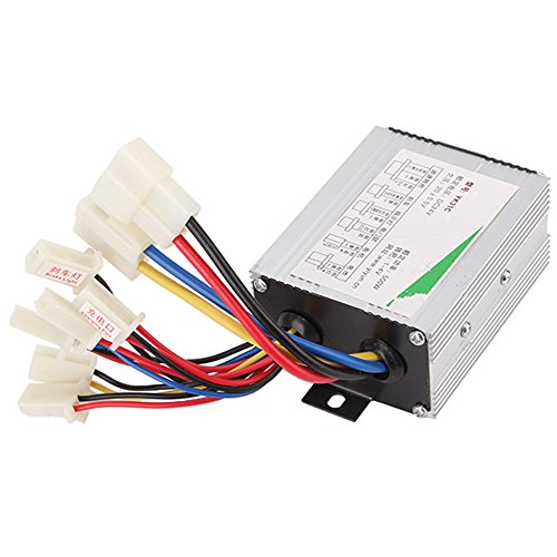 RDEXP Aluminium Motor Brush Speed Controller for 350W-500W Electric Bike Bicycle Scooter 24V