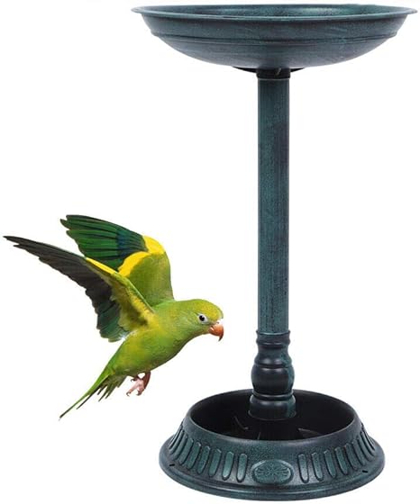 Amazon Com Aynefy Bird Bath Bronze Lightweight Bird Bath With