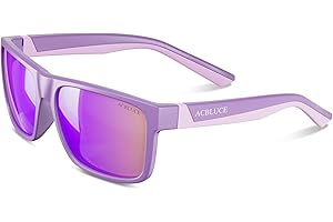 ACBLUCE Kids Polarized Sunglasses Sport TPEE Unbreakable Frame with Adjustable Strap for Boys Girls Age 6-12